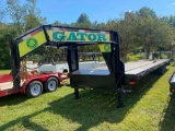 2021 Gator Made 30ft Gooseneck Trailer, VIN # 4Z1GF3029MS010209