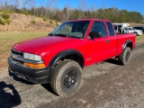 2001 Chevrolet S10 4x4 Pickup Truck, VIN # 1GCCT19W918169275