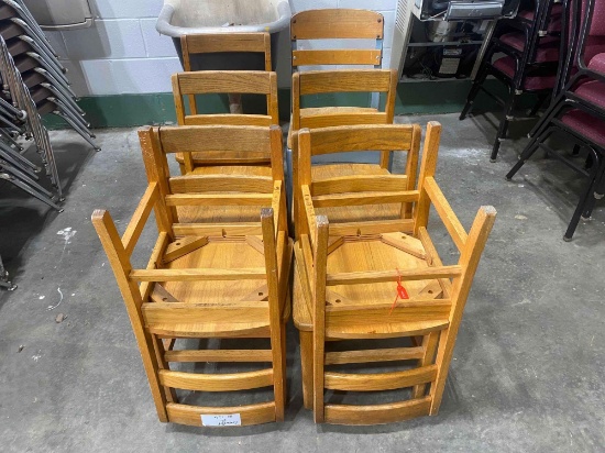 (8) Wooden Chairs
