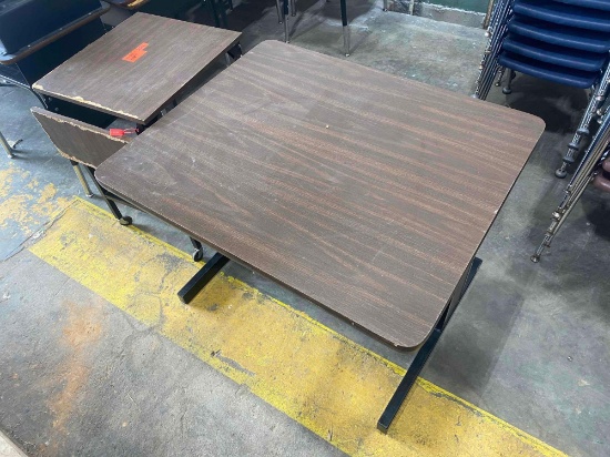 Wooden Table With Small Table