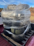 Pallet of Golf Cart Tires and Wheels