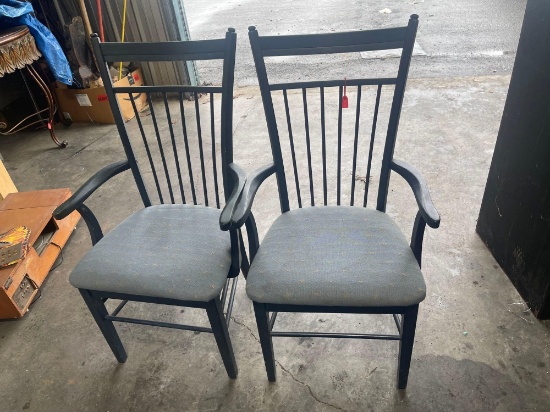 (2) Wooden Chairs