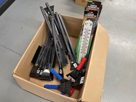 Box Of Garden Thermometers and Scrapers