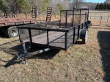P & T Single Axle 6x12 Utility Trailer