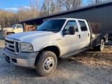 2006 Ford F-350 4X4 Flatbed Truck, VIN # 1FDWW37P56EA13864