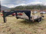16ft Flatbed Gooseneck Trailer