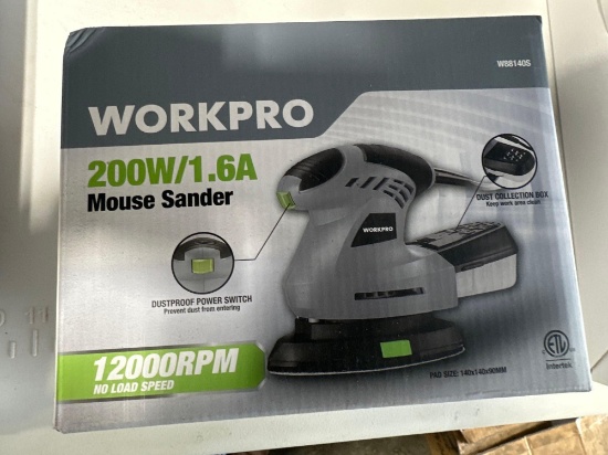 New WorkPro 200W/1.6A Mouse Sander