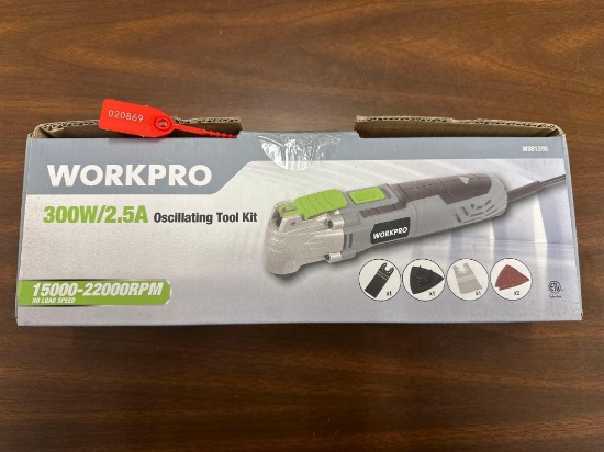 New WorkPro 300W/2.5A Oscillating Tool Kit