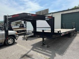 2021 Hooper 25ft Gooseneck Flatbed Trailer