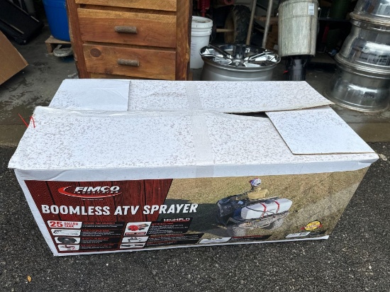 New Fimco Boomless 25 Gal. ATV Spreader
