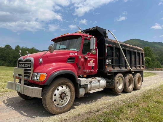 2004 Mack CV713 Granite Tri-Axle Dump Truck, VIN # 1M2AG11C84M013426