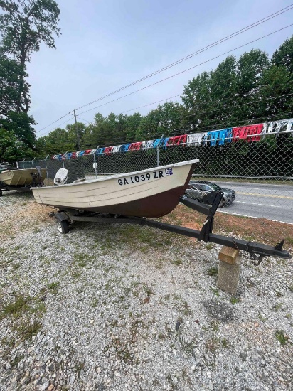 1978 Northpoint v bottom boat and trailer