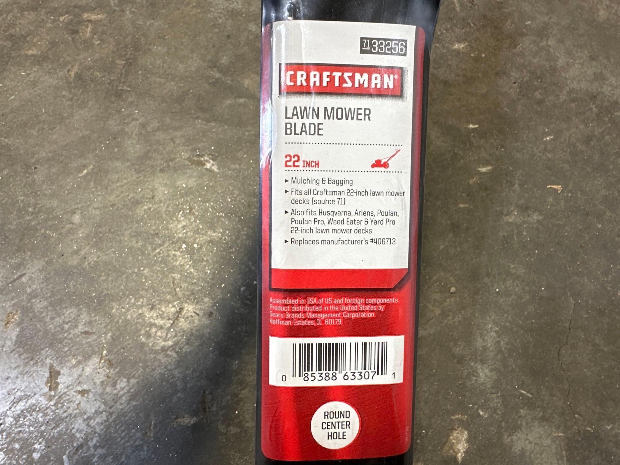 Craftsman 22in discount lawn mower blade