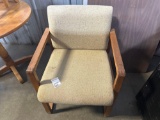 Wooden Arm Cushion Chair