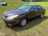 2003 Lexus ES 300 Passenger Car, VIN # JTHBF30GX30134698