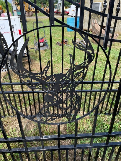 16ft Deer Head Driveway Gates