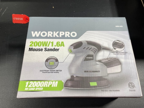 NEW WorkPro 200W Mouse Sander
