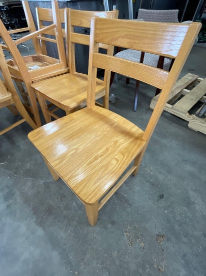 (6) Wooden Chairs
