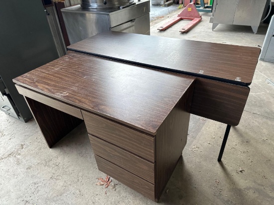 (2) Wooden Desks