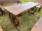 Wooden Wagon Wheel Table