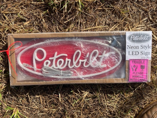 Neon Peterbuilt Light Up Sign