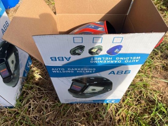 New American Flag Bald Eagle Auto Darkening Welding Helmet