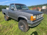 1989 Ford Ranger 4x4 Pickup Truck, VIN # 1FTCR11A2KUA24117