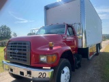 1996 Ford F800 Box Truck, VIN # 1FDXF80C0TVA02422