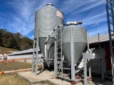 10 Ton and 5 Ton Feed Bin with Scales