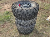 (4) Rims and Tires for Polaris Razor
