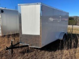 New 2024 6x12 Enclosed Trailer, VIN # 7FWBE1210R1028567