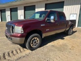 2006 Ford F-250 4X4 Pickup Truck, VIN # 1FTSW21P26EA51882