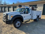 2015 Ford F-550 4x4 Service Truck with Crane, VIN # 1FDUF5HT5FEC99066