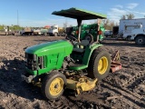 John Deere 4300 Tractor and Bushhog