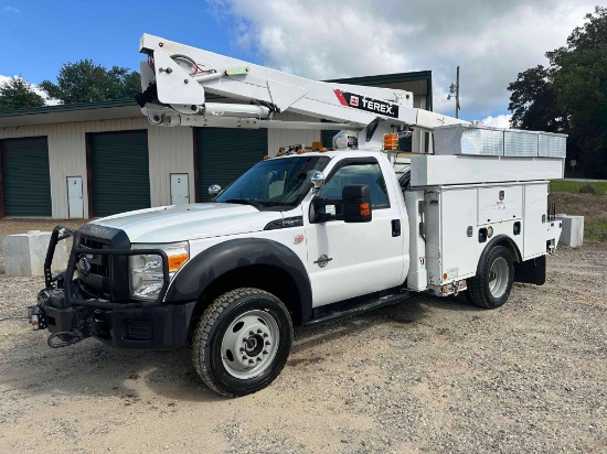 2014 Ford F-550 4x4 Bucket Truck, VIN # 1FDUf5HT6EEB46517