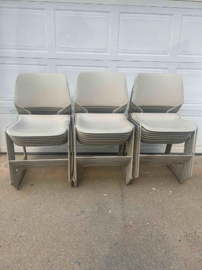 (24) Stackable Chairs
