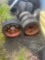 (4) Solid Skid Steer Wheels and Tries