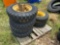 (4) 8 Lung Dual Wheel and Tires