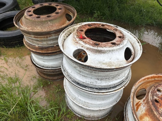 Pallet of (6) 8 Lug Misc Wheels