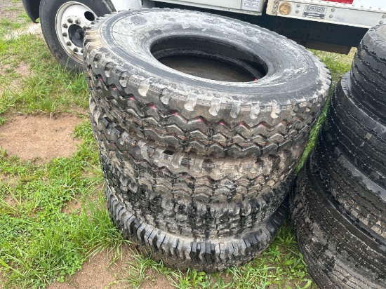 (4) Sumitomo 11.00 R22 Tires