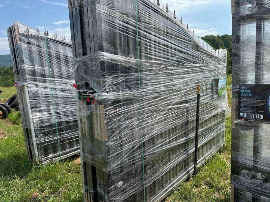New/Unused 20ft Bi-Parting Iron Gate (Elk Design)