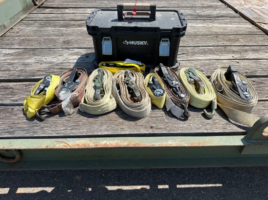 Husky Toolbox with Misc. Straps