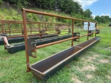 (1) HD 24ft Free Standing Corral Panel with Feed Bunk