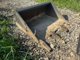 New/Unused 36in Mini Skidsteer Tooth Bucket