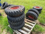 (4) 8 Lug Dual Wheels and Tires