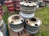 Pallet of (8) 10 Lug Misc Wheels