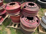 Pallet of (8) 10 Lug Misc Wheels