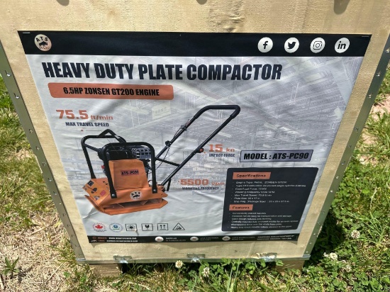 New/Unused ATS Heavy Duty Plate Compactor