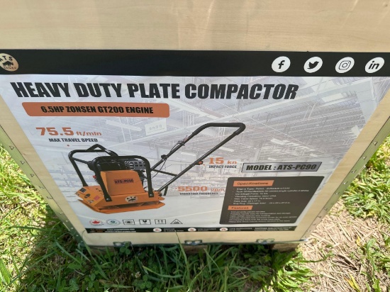 New/Unused ATS Heavy Duty Plate Compactor