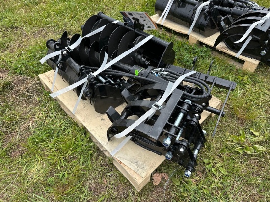 New/Unused AGT Industrial Mini Excavator Attachment Set